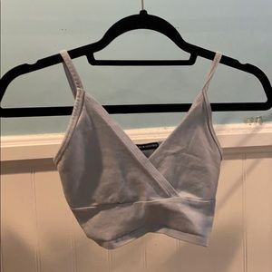 Brandy Melville cropped wrap tank